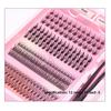 Multi Size Individual Lash Clusters Soft PBT Material Lash Cluster Kit  For Beginner