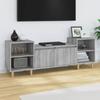 821194 vidaXL TV Cabinet Sonoma Grey 160x35x55 Cm Engineered Wood