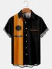 European And American Independent Station Men'S Shirt 3D Digital Printing Hawaiian Wide Stripe Casual Short Sleeve Top