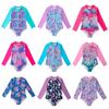 Girls One-piece Swimsuit Children's Swimsuit Long-sleeve Beach Swimsuit