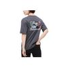 Uniqlo X Pop Mart Мультяшный Аниме Принт Футболка с Круглым Вырезом Унисекс Топы Темно-Серый 449367-08