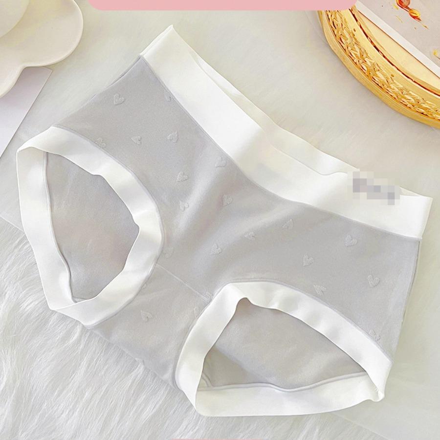 Lingerie Women's Underwear with No Trace Large Size Hip Hugging Breathable Mid Waist Briefs Female Panties