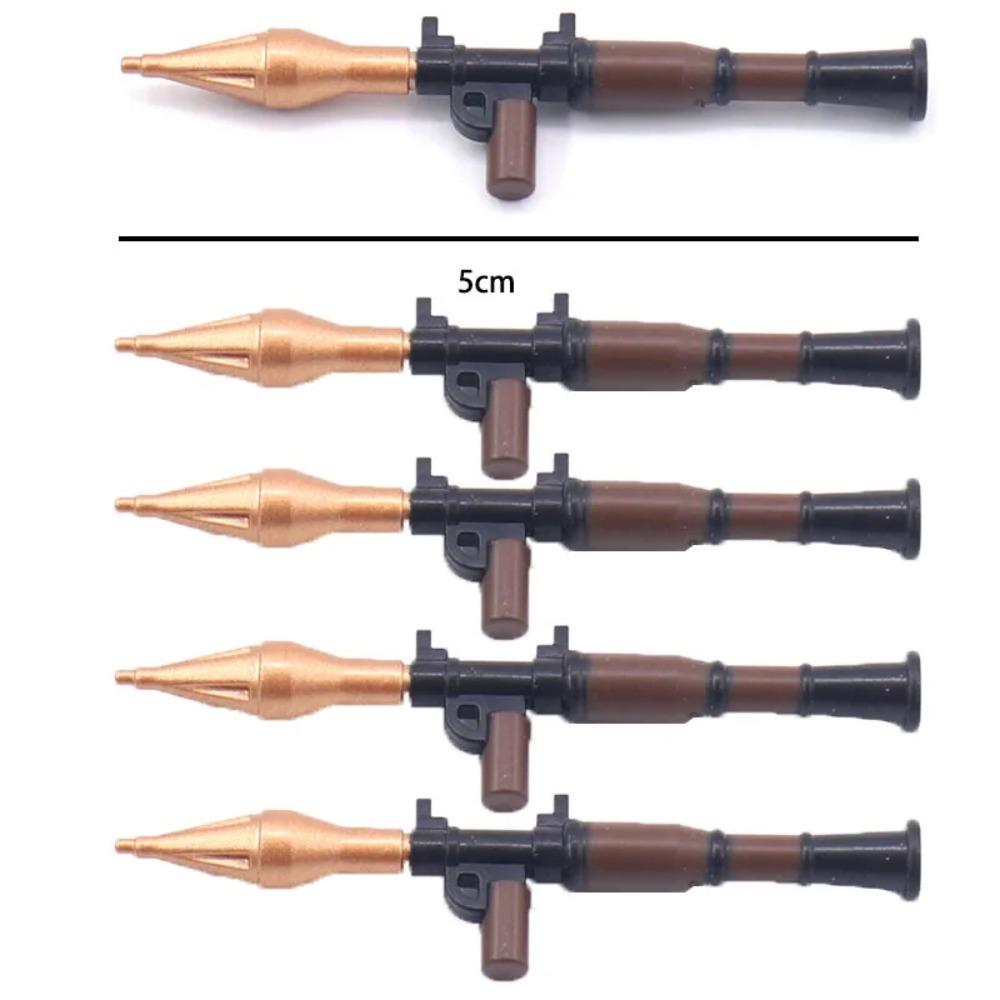Военные конструкторы Второй мировой войны, фигурки солдат, оружие, снаряжение, аксессуары, пулеметы Гатлинга M2, РПГ, MOC, мини-кирпичики