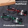 Ультралегкие спортивные мультифокальные очки TR90 для пресбиопии, новые очки для чтения с высокой четкостью и прогрессивными линзами, защищающие от синего света