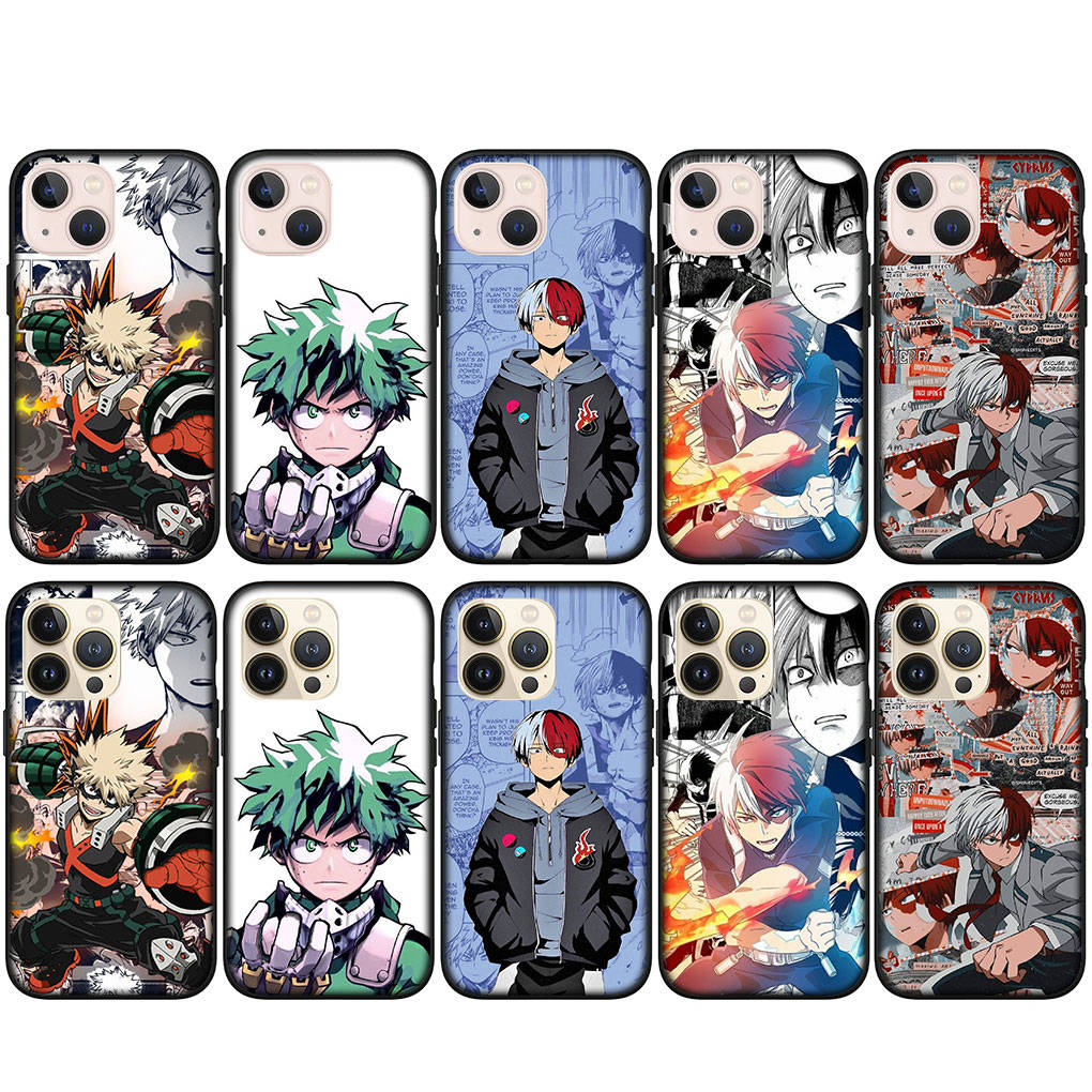 Для iPhone 16 15 Xiaomi Redmi Note 13 12 11 Pro Max X 9 14 Plus XR Samsung Galaxy A15 S24 S23 Huawei OPPO Todoroki Shoto My Hero Academia чехол для телефона