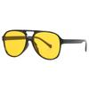Модные женские солнцезащитные очки с большой квадратной оправой, цветные градиентные линзы, защита UV400, повседневные очки для улицы