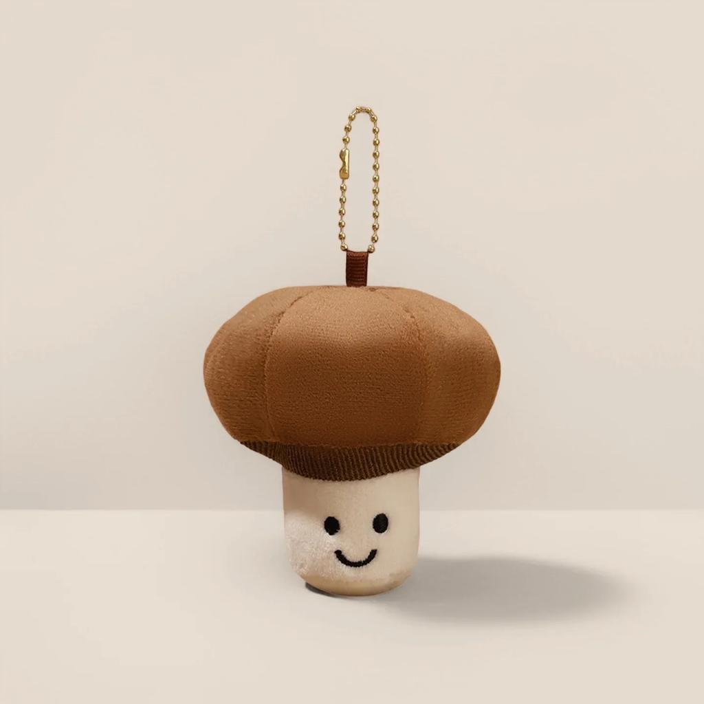 Cartoon Cute Fruit and Vegetable Plush Series Keychain Toy Peach Pear Cherry Doll Smiling Face Fruit Decoration Pet Gift