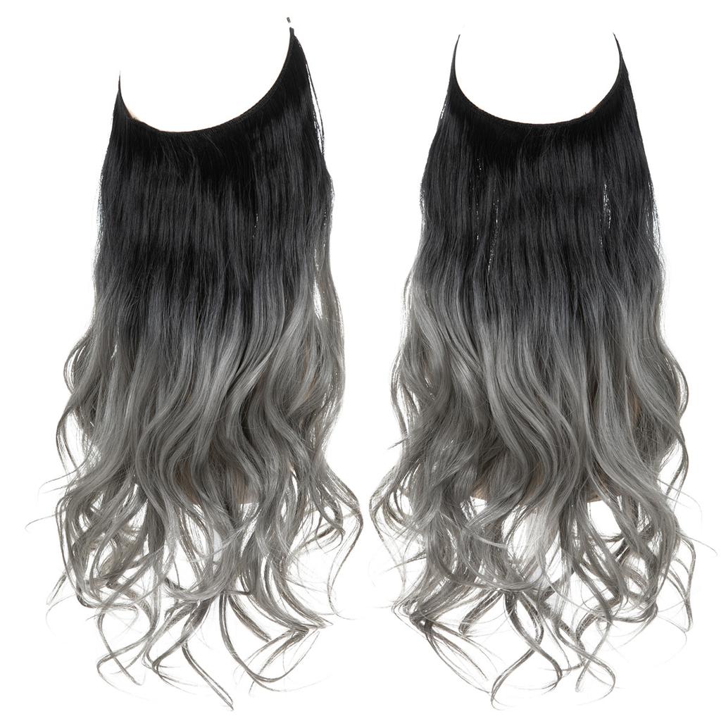 Wigs Have A Large Amount Of Hair, U-Shaped Hair Extensions, Women'S Fishing Line Wigs, Invisible Natural Long Curly Hair