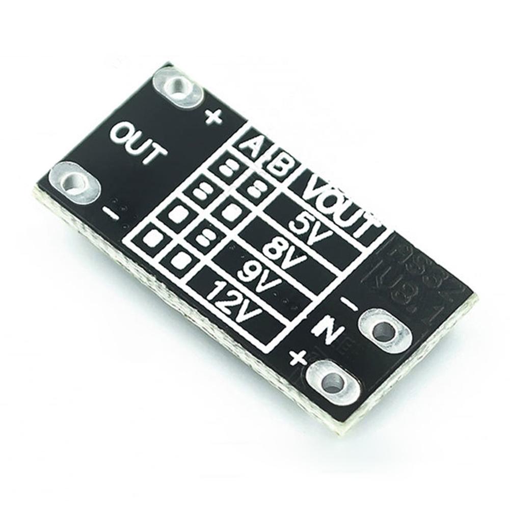 Многофункциональный мини-модуль повышения напряжения постоянного тока, повышающая плата, светодиодный индикатор, поддержка 5 В, 8 В, 9 В, 12 В, выходной модуль повышения мощности литиевой батареи