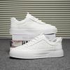 Casual Breathable Men's Non-slip Trend Thick Baseplate Shoes Fashion Sports Men's Shoes New Versatile White Shoes 2025 Summer
