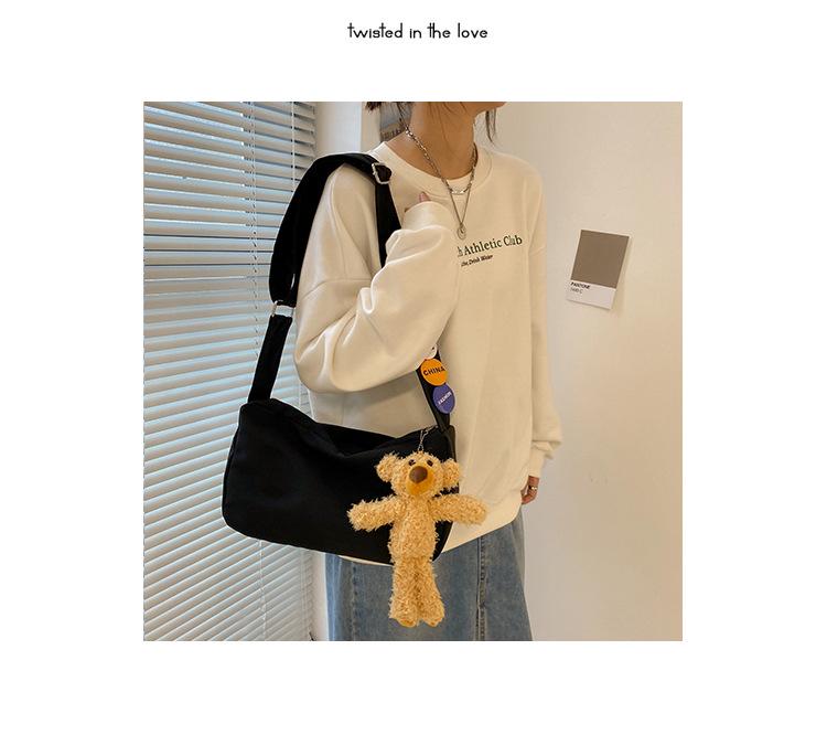 Плюшевая сумка кроссбоди в виде собаки Тедди - Многоцветный нейлоновый кулон для девочек