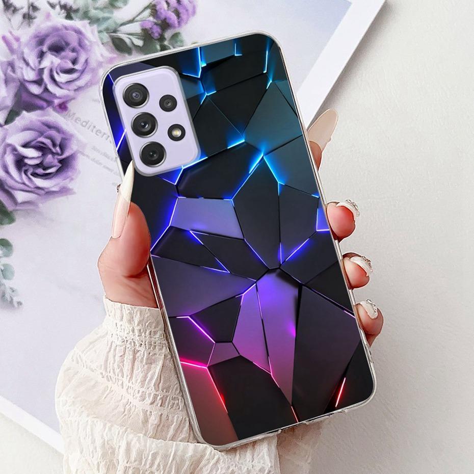 Fashion Painting Case For Samsung Galaxy A72 A52 A52s 5G Soft Silicone TPU Phone Cases For Samsung A72 A52 A52s Covers Bumpers