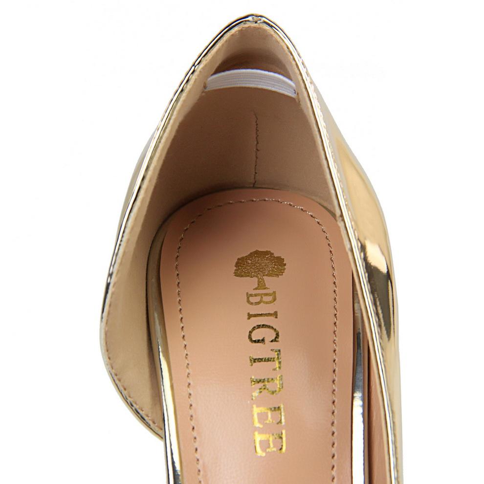 Bigtree European and American Style High Heels Simple Fine Heel Metal Heel 10.5cm High Heel Shallow Mouth Pointed Side Hollow Sexy Single Shoe