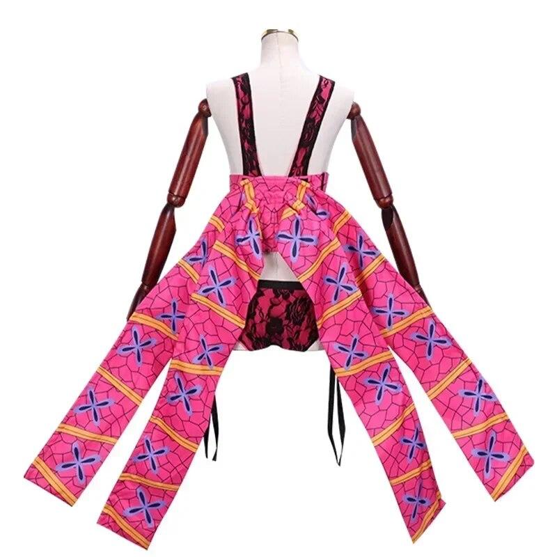 Аниме Demon Slayer Daki Косплей Костюм Парик Головные Уборы Kimetsu No Yaiba Сексуальная Униформа Девушки Женщины Хэллоуин Карнавальные Наряды