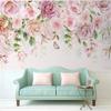 Nordic 3d Wallpaper Hand-Painted Romantic Flowers Photo Wall Murals Living Room Bedroom Decor 3d Wall Painting
