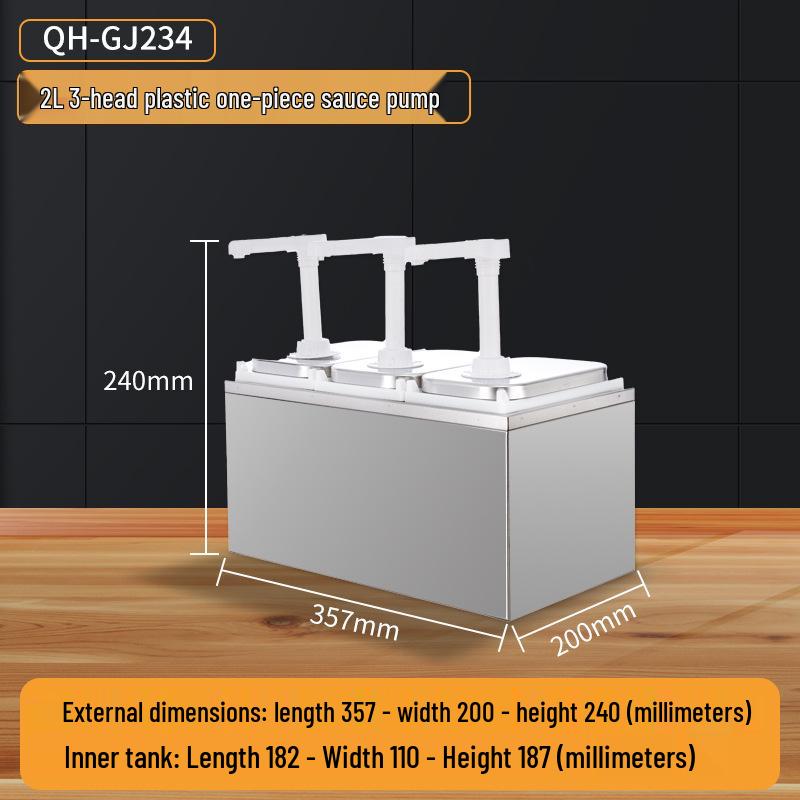 Stainless Steel Sauce Pump Dispenser for Coffee, Syrup, and Jam