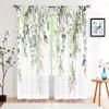 2 Pieces, Eucalyptus Leaf Flower Curtains - Semi Blackout - Very Suitable for Living Room, Bedroom, Kitchen, Home Decoration