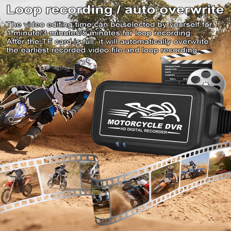 WIFI Мотоциклетный видеорегистратор DVR Двойная 1080P передняя и задняя водонепроницаемая камера для мотоцикла Поддержка воспроизведения видеозаписей Регистратор