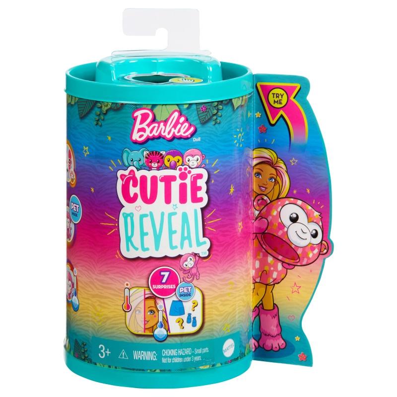 BARBIE Cutie Reveal Кукла Челси ОБЕЗЬЯНКА Джунгли MATTEL