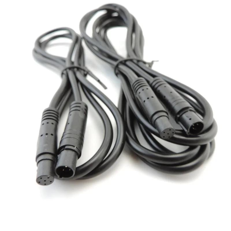 6pin Male to Female Car DVR Camera Rear View Camera copper connector cable Wire 6 core Vehicle Cord Extension HD Monitor