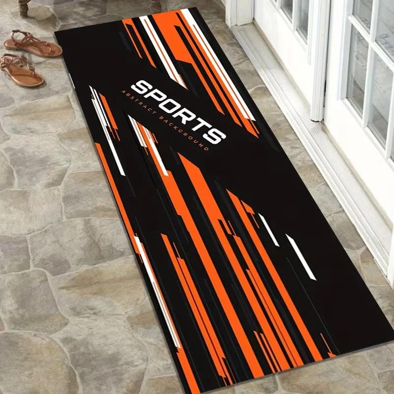 Racing Motorcycle Mat Garage Display Carpet Anti-slip and Stain-resistant Bedroom Gaming Room Floor Mat Home Decoration