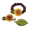 2Pcs High Elasticity Sunflower Hair Clip Fashionable Hairband Flower Hairpin For Stylish Women And Various Occasion
