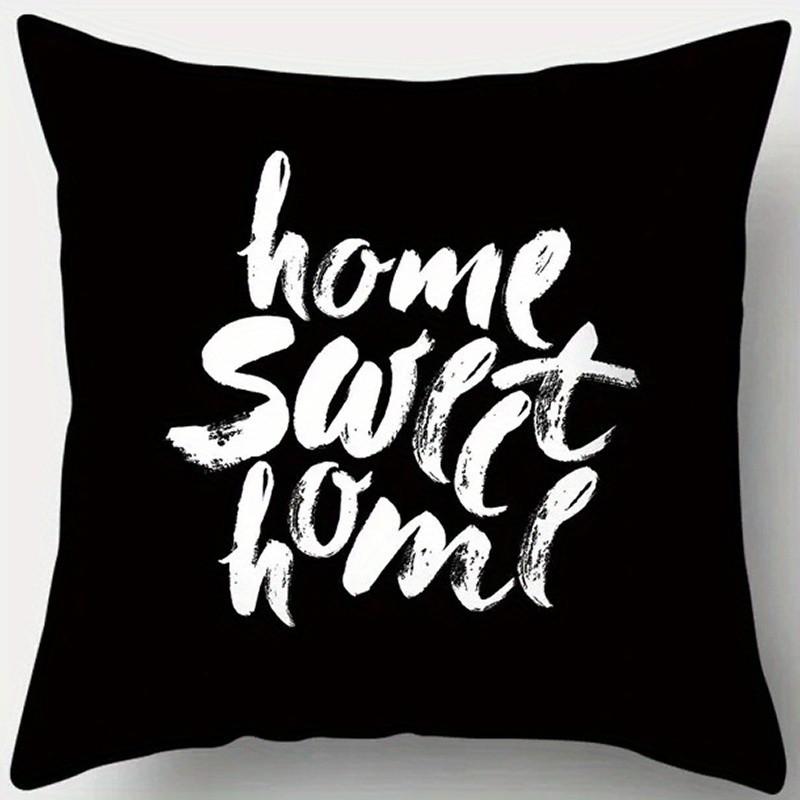 Stylish Black and White Patterned Pillow Covers Pattern Cushion Cover Suitable for Sofa Bedroom Car Pillow Cover