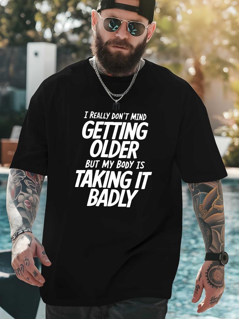 VIKING Crinkle Plus Size Men's T-Shirt, PLUS SIZE