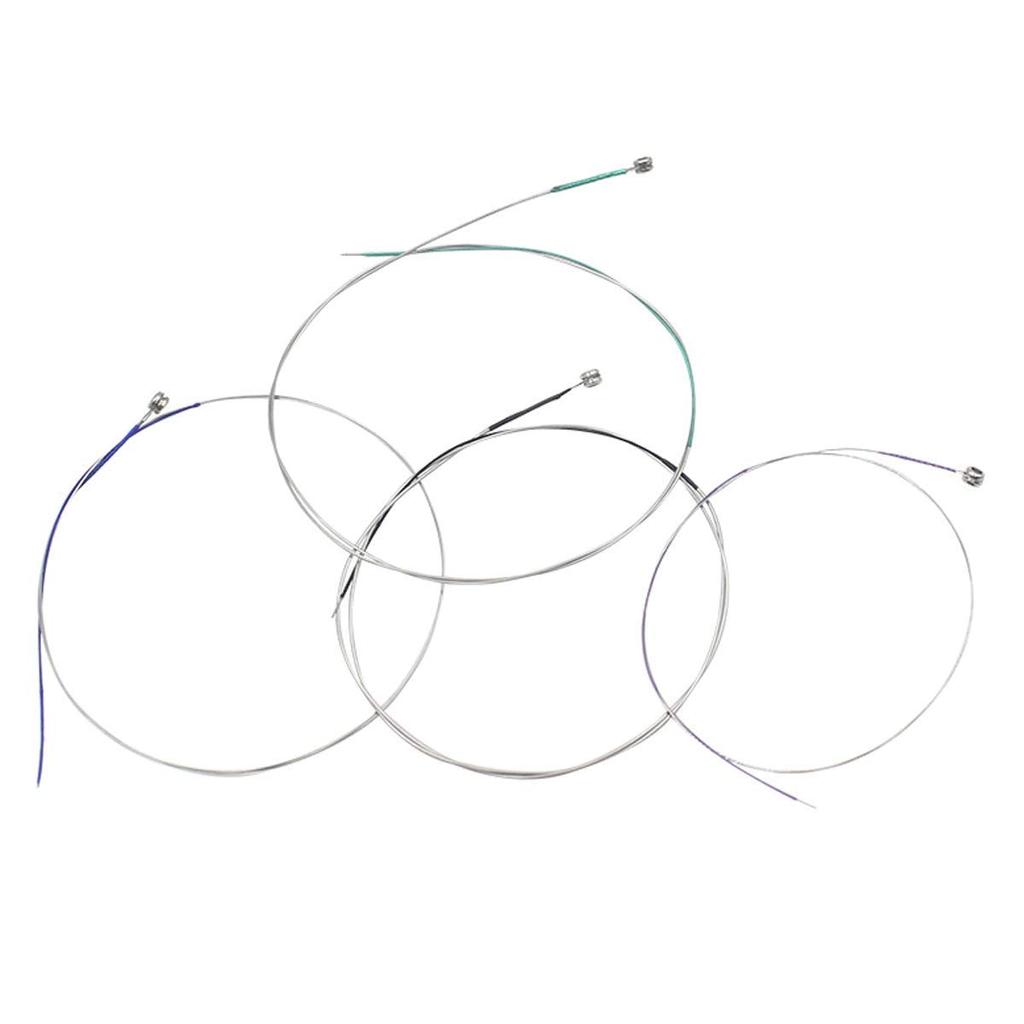 Violin Strings 3 Full Set Stainless Steel Core Nickel Plated Ball End Nickel Chrome with 1 Piece Cleaning Cloth for Musical Instruments E-A-D-G