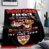 1PC Custom Name VfB Stuttgart Patterned Flannel Blanket Suitable For All Seasons for Home Decor Warmth and Comfort Gifts Holiday Present_xia