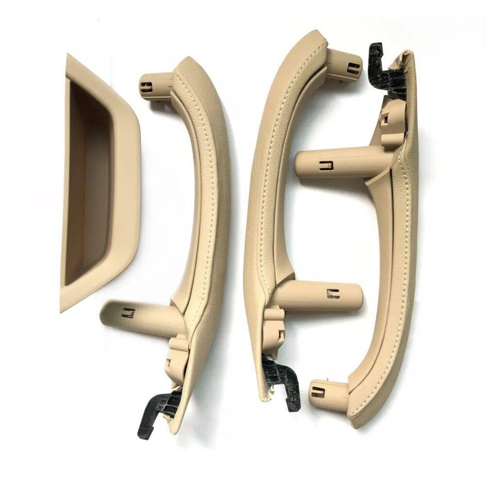 Левый правый водительский автомобильный салон, дверная ручка, кожаный чехол, комплект замены для BMW X3 X4 F25 F26 2010-2016