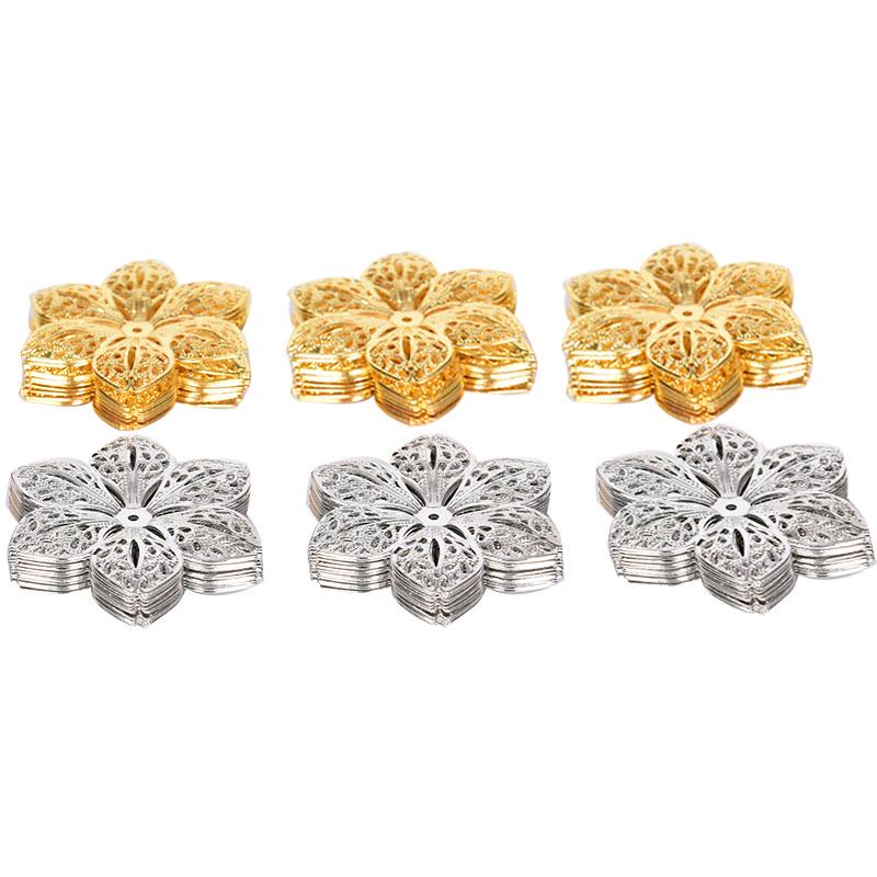 50шт / набор филигранных цветков для DIY