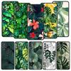 Чехол для телефона Monstera Green для Samsung Galaxy A17 A07 A55 A35 A25 A15 A05 A33 A31 A23 A21s A13 A41 A73 A53 A51 A71