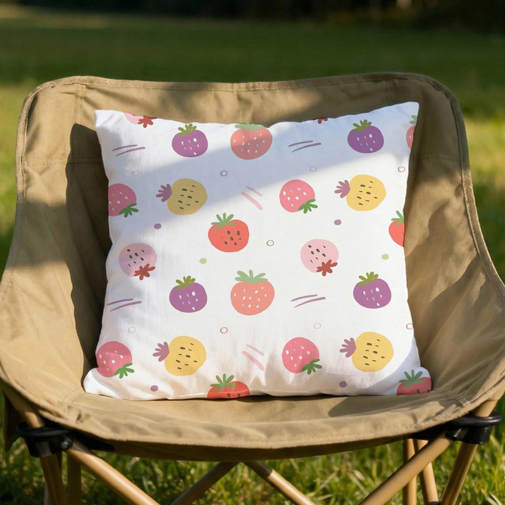 fresh fruits Cushion Cover Soft Reversible Durable Pillow Cover MultiScene Use for Home Car Daily Comfort