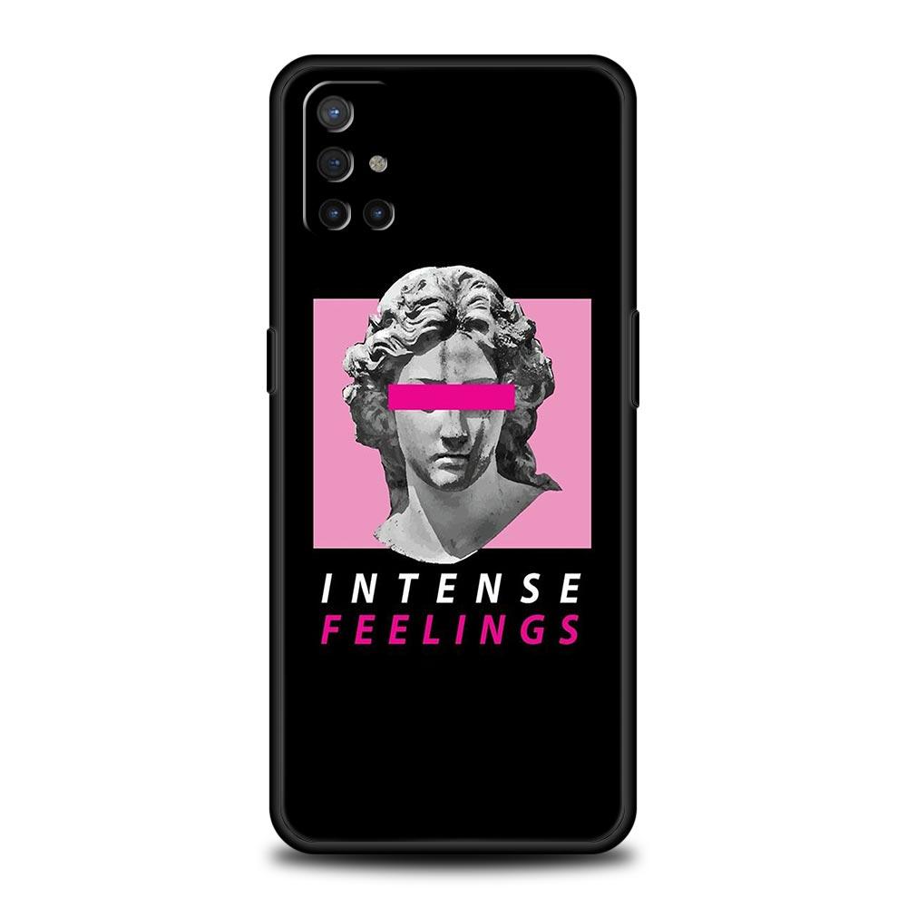 Мультяшная статуя Абстрактное искусство Чехол для телефона Для Oneplus 13R 13 12R 11 10T 10R Nord N100 N200 N10 10 9 9R 9RT CE 3 2 Z Pro 5G Мягкий ТПУ