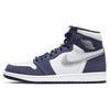 Air Jordan 1 Retro High CO.JP 'Midnight Navy' 2020 (Unisex) White / Midnight Navy / Metallic Silver Vintage Basketball Shoes DC1788 100
