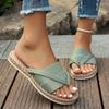 Women's Summer Comfortable Open Toe Casual Fashion Slide Sandals, Outdoor Slip-On Flip Flops