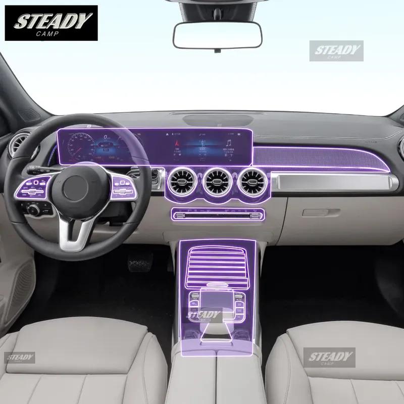 For Mercedes Benz EQB -202ar interior Center console transparent TPU Paint protective film Anti scratch sticker LCD screen