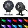 10 Вт 15 Вт IP68 Водонепроницаемый RGB светодиодный прожектор Подводный 12 В 110 В 220 В Светодиодный прожектор с дистанционным управлением для декора фонтана пруда