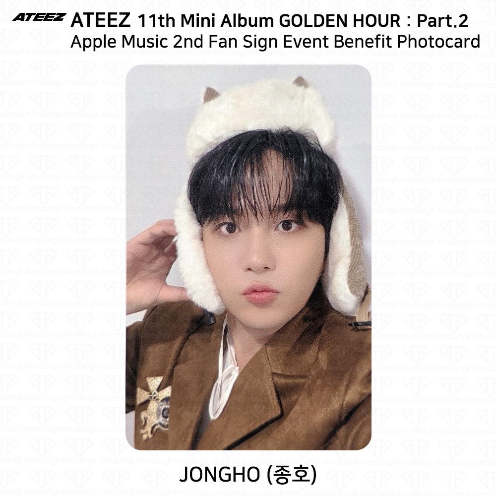 ATEEZ Golden Hour Part.2 2nd Fan Sign Event Фотокарточка Apple Music