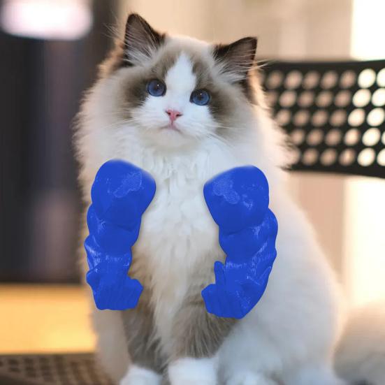 Костюм кота-мускула руки, 3D-печать, смешная кошачья шея-рука с мышцами, игрушка-пародия для питомца, подвесная рука, принадлежности для вечеринки по случаю дня рождения котенка