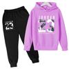 2026 Kids New Autumn Winter Casual Long Sleeve Pullover 2pcs Hoodie+Pants Tracksuit 3-12Yrs Girl Boy Basketball Coat Clothes Set