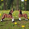 3D-печатная фигурка лошади с подвижными суставами, имитация лошади, для снятия стресса, шарнирная животная фиджет-игрушка, настольное украшение