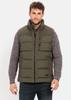 Зимняя куртка Camel Active outdoor waistcoat с воротником-стойкой и вельветовой отделкой (460670-2X33) темный хаки
