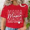 Футболки 'Мамин День Мама' Сложенные 'Мама' для Женщин Топы 'Мамина Жизнь' Футболка с Коротким Рукавом С Круглым Вырезом Подарок Маме Летние Топы Одежда