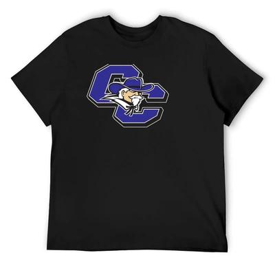 Футболка Curry College Colonels больших размеров оверсайз для мальчиков белая одежда для мужчин