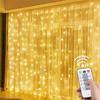 LED Window Curtain String Light Wedding Party Home Garden Bedroom Outdoor Indoor Wall Decorations