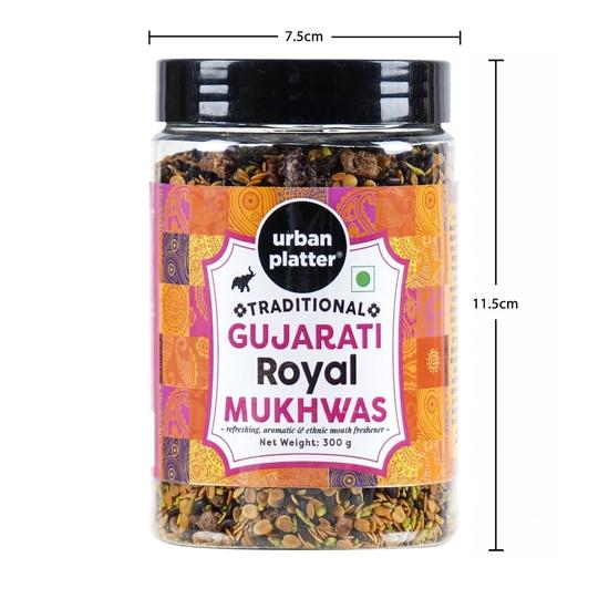 Urban Platter Традиционные гуджаратские королевские мухвы, 300 г (Освежитель полости рта | Пищеварительный | Перекус после еды | Богат клетчаткой)