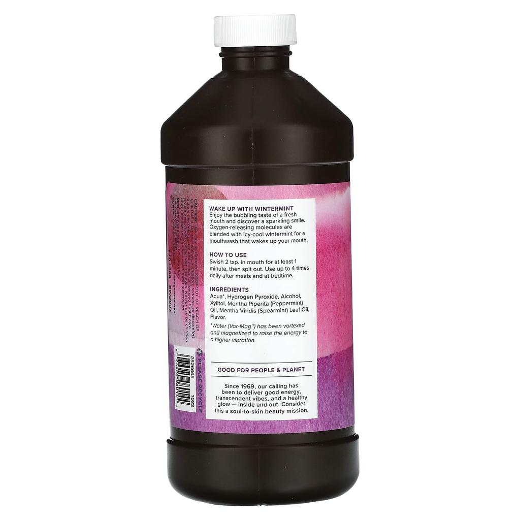Перекись водорода ополаскиватель для рта, Освежающая зимняя мята, 16 жидких унций (473 мл)