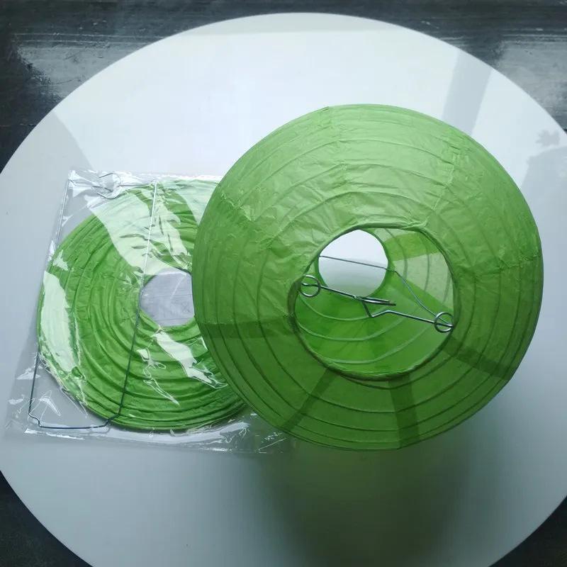 Круглый белый бумажный фонарик 10 дюймов, красный фонарик для Праздника середины осени и свадебного украшения